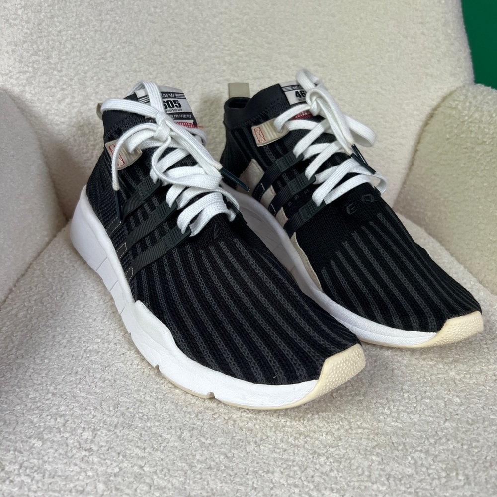 Adidas Men’s 13 Black Sneakers EQT Support Mid ADV Primeknit